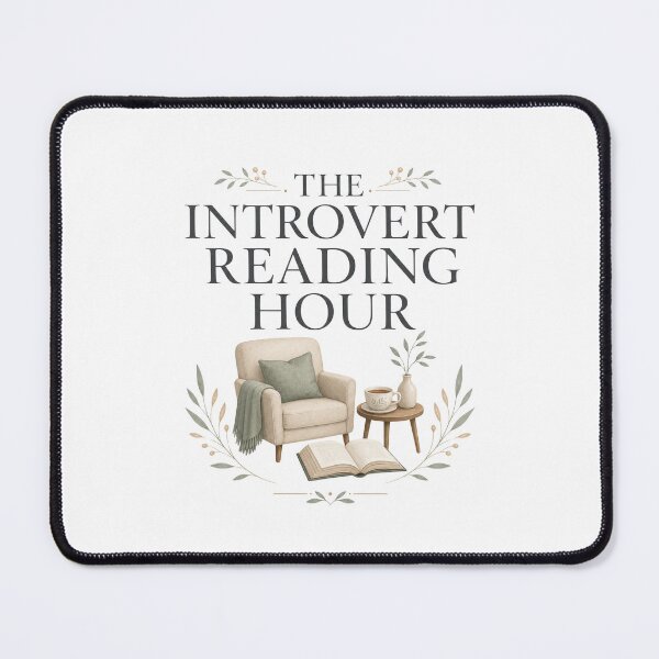 Item preview, The Introvert Reading Hour - Bookish Reading Design designed and sold by GoverArt.