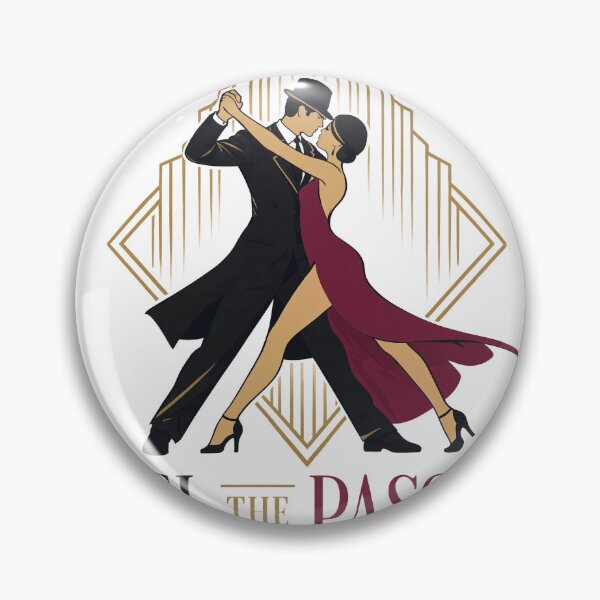 Item preview, Elegant couple dancing tango passionately. Stylish man and woman in dramatic red and black pose. Romantic ballroom performance with fiery emotion. designed and sold by Creative88Art.