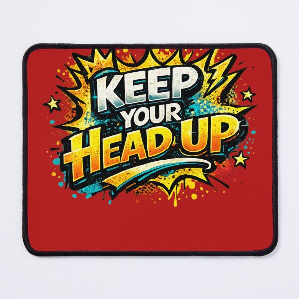 Item preview, Keep Your Head Up | Inspirational Typography Design designed and sold by VasiArtLab.