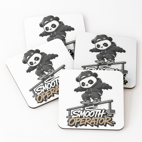 Item preview, Smooth Operator Panda – Boardslide Skate Cartoon Mascot Sticker designed and sold by Aesthicer.
