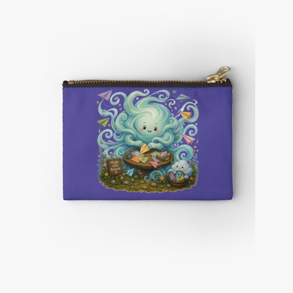 Item preview, Made With Breeze Cute Wind Spirit Making Paper Airplanes Art designed and sold by Miheerala.