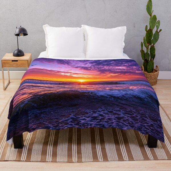 Item preview, Dramatic Ocean Sunset with Purple Clouds – Vibrant Seascape Landscape designed and sold by Wild Bloom Paws.