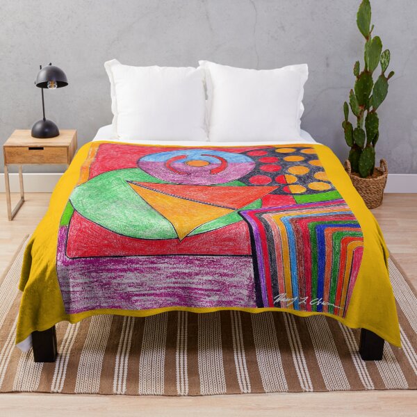 Item preview, Vibrant Abstract Totem designed and sold by Haxson37art.