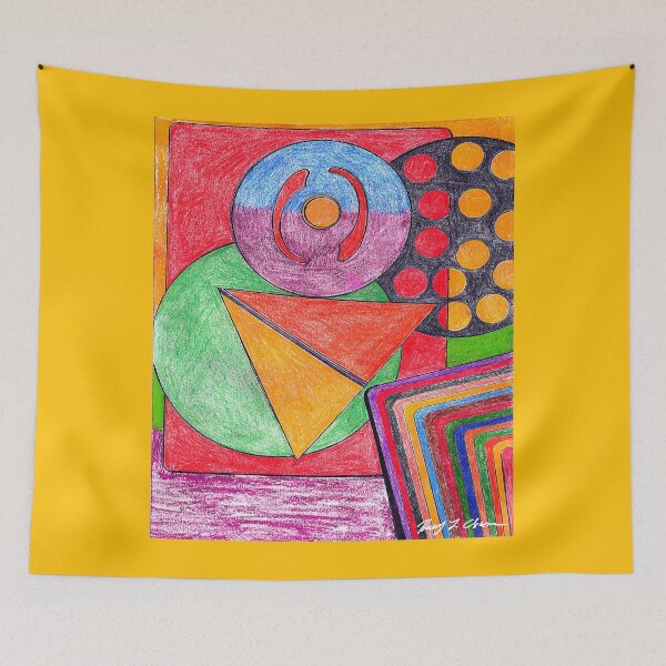 Item preview, Vibrant Abstract Totem designed and sold by Haxson37art.