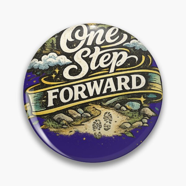 Item preview, One Step Forward | Motivational Typography Design designed and sold by VasiArtLab.