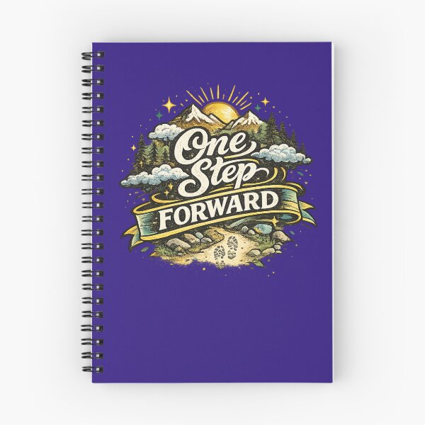 Item preview, One Step Forward | Motivational Typography Design designed and sold by VasiArtLab.