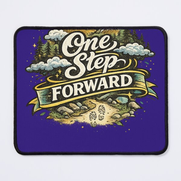 Item preview, One Step Forward | Motivational Typography Design designed and sold by VasiArtLab.