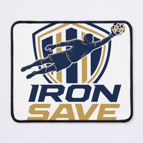 Item preview, Goalkeeper diving to save soccer ball. Football player blocking shot in dramatic action pose. Heroic sports defender emblem for team branding. designed and sold by Creative88Art.