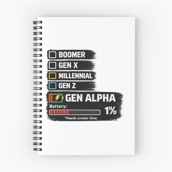 Item preview, Gen Alpha Battery 1% Funny Gift designed and sold by SHREE ART STUDIO.