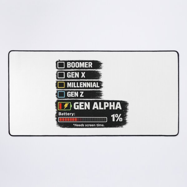 Item preview, Gen Alpha Battery 1% Funny Gift designed and sold by SHREE ART STUDIO.