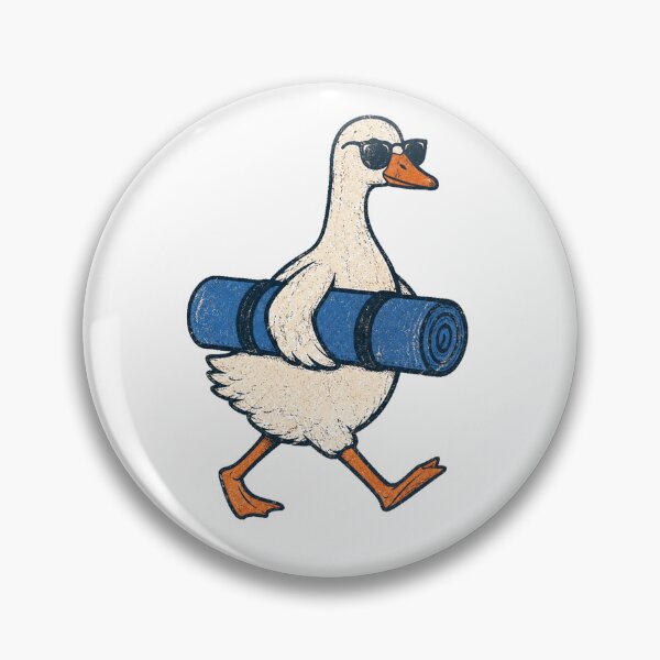Item preview, Retro Cool Goose Carrying Yoga Mat Vintage Walking designed and sold by Moizento.