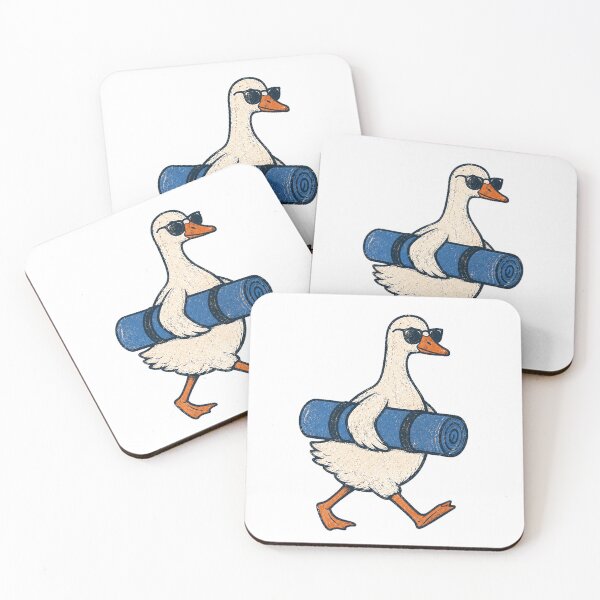 Item preview, Retro Cool Goose Carrying Yoga Mat Vintage Walking designed and sold by Moizento.