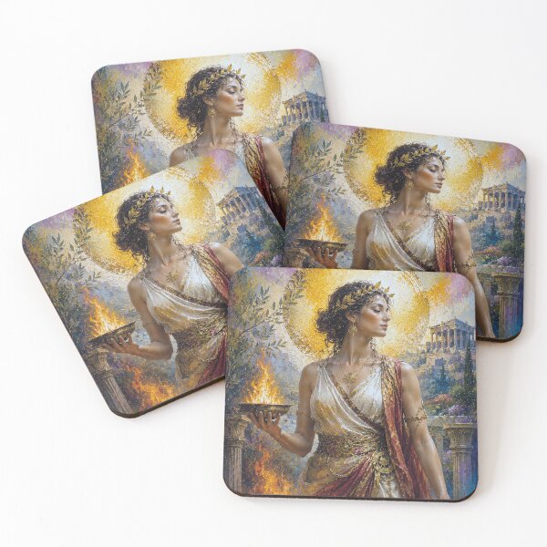 Item preview, Greek Goddess Hestia painting. designed and sold by GalleryKauffeld.