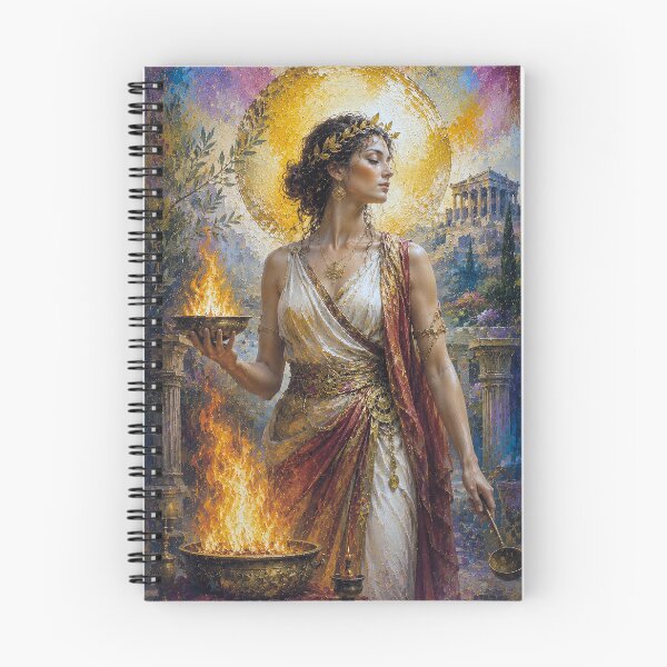 Item preview, Greek Goddess Hestia painting. designed and sold by GalleryKauffeld.