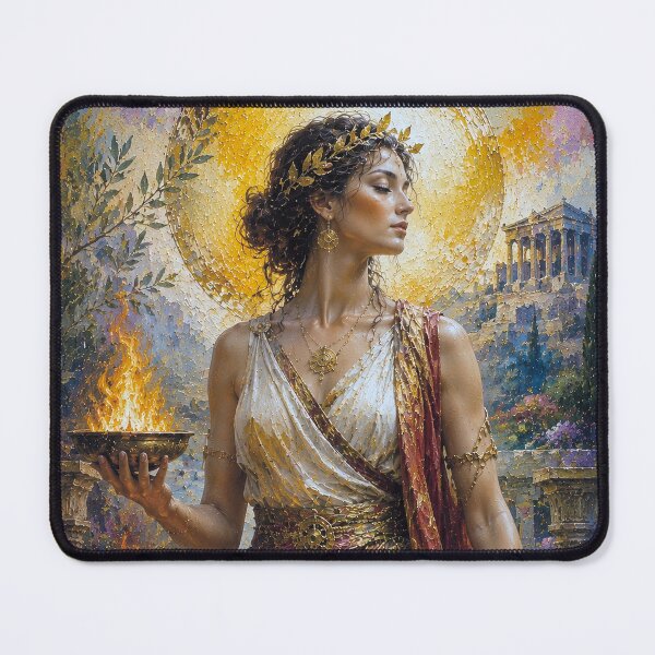 Item preview, Greek Goddess Hestia painting. designed and sold by GalleryKauffeld.
