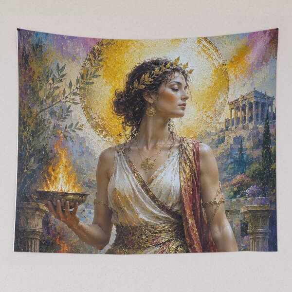 Item preview, Greek Goddess Hestia painting. designed and sold by GalleryKauffeld.