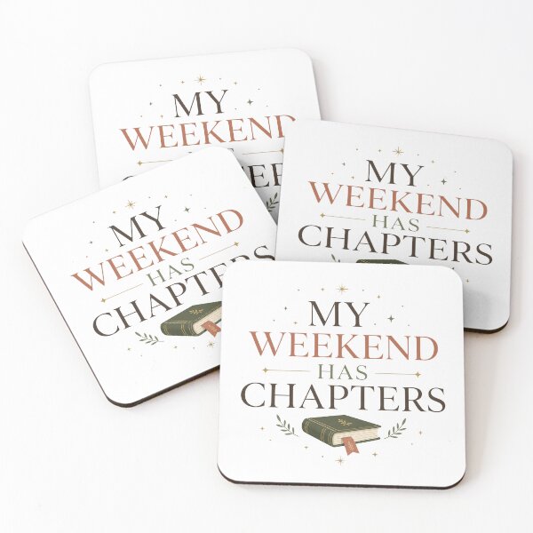 Item preview, My Weekend Has Chapters - Bookish Reading Design designed and sold by GoverArt.