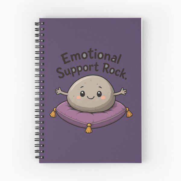 Item preview, Emotional Support Rock Cute Kawaii Funny Mental Health designed and sold by SimplePoDesign.
