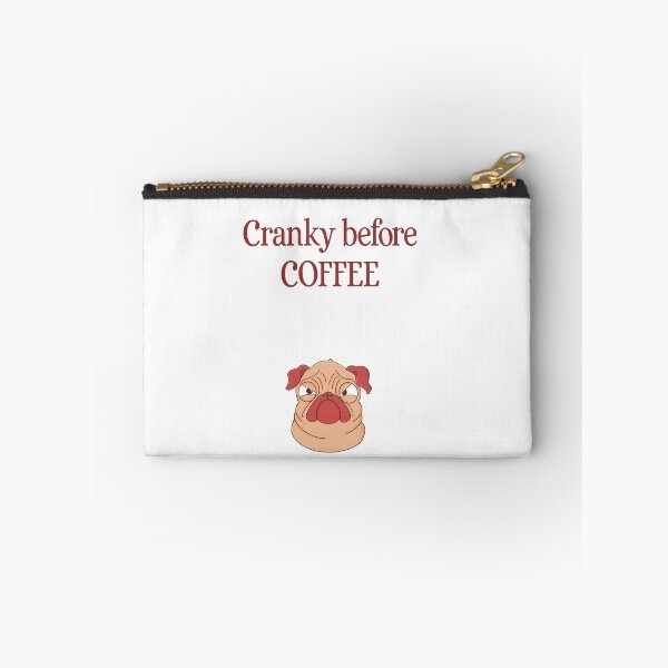 Item preview, Cranky before coffee pug designed and sold by palmandpaper.
