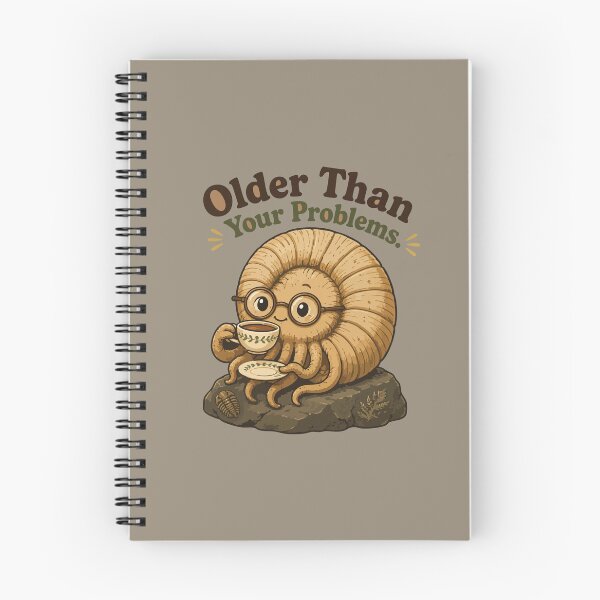 Item preview, Older Than Your Problems Funny Ammonite Fossil designed and sold by SimplePoDesign.