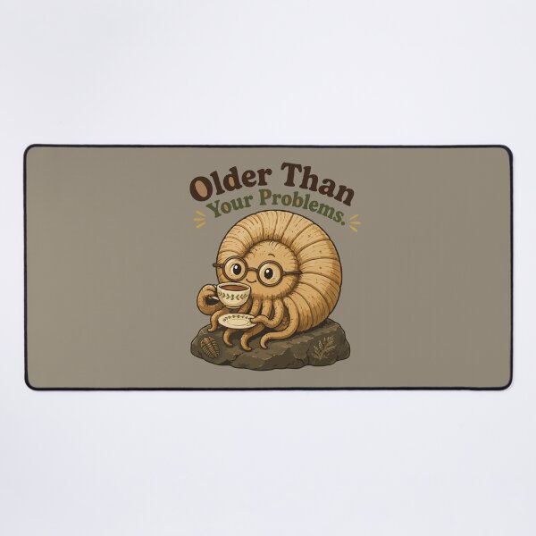 Item preview, Older Than Your Problems Funny Ammonite Fossil designed and sold by SimplePoDesign.