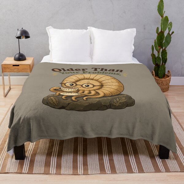 Item preview, Older Than Your Problems Funny Ammonite Fossil designed and sold by SimplePoDesign.