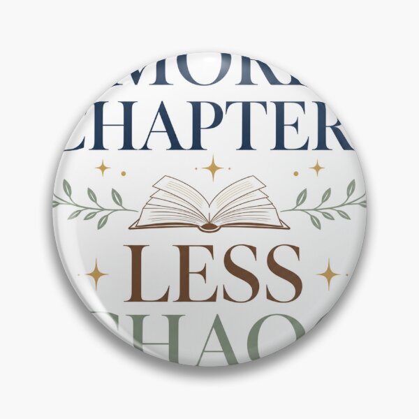 Item preview, More Chapters Less Chaos - Bookish Reading Design designed and sold by GoverArt.