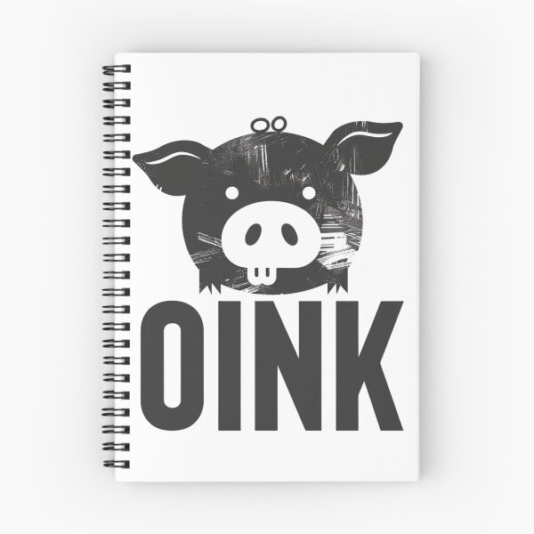 Item preview, Cute Oink Pig Modern Typographic Design designed and sold by VectorForge.