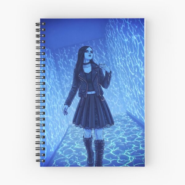 Item preview, Gothic Alt Girl in Glowing Blue Energy Room designed and sold by D6rkT3chDemon.