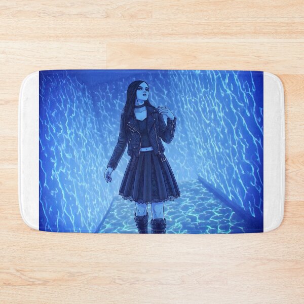 Item preview, Gothic Alt Girl in Glowing Blue Energy Room designed and sold by D6rkT3chDemon.
