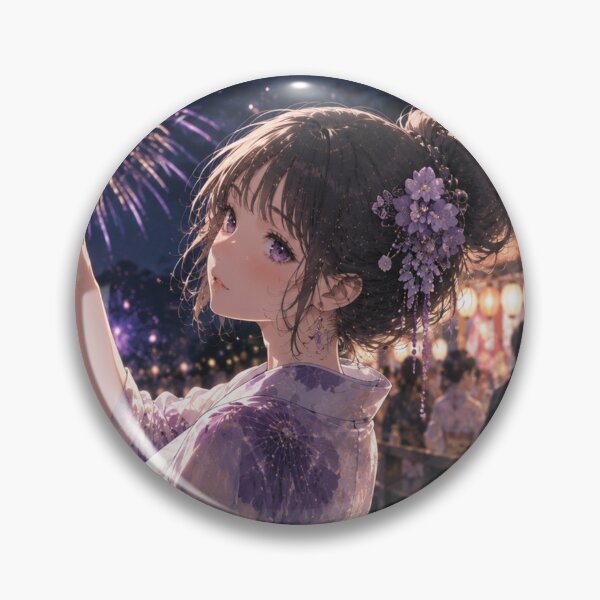 Item preview, Purple Yukata Lady designed and sold by Japanese Vibes.