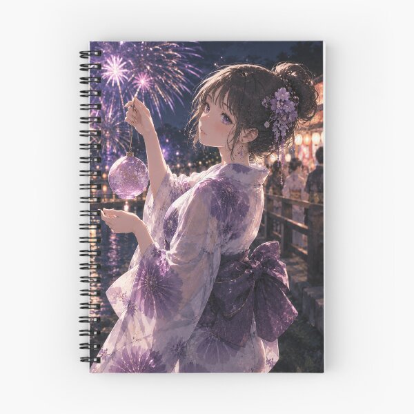 Item preview, Purple Yukata Lady designed and sold by Japanese Vibes.