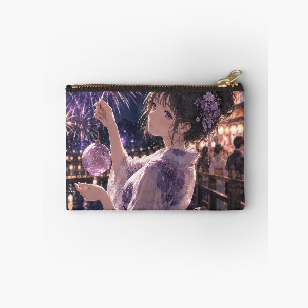 Item preview, Purple Yukata Lady designed and sold by Japanese Vibes.