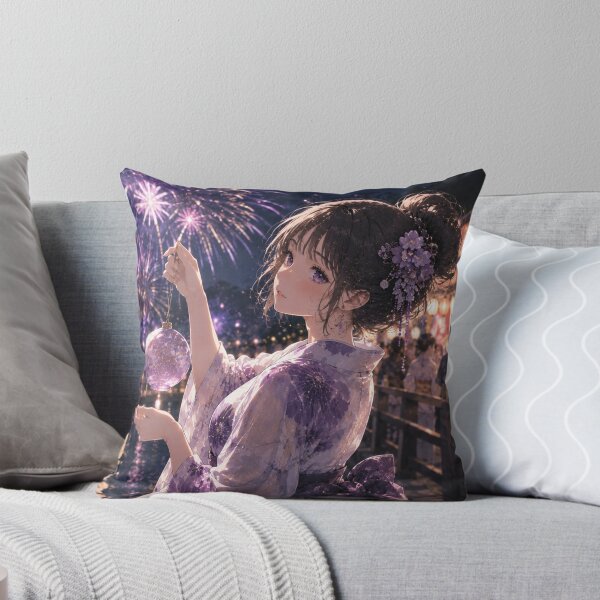 Item preview, Purple Yukata Lady designed and sold by Japanese Vibes.