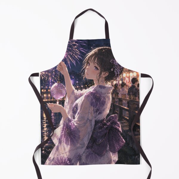 Item preview, Purple Yukata Lady designed and sold by Japanese Vibes.