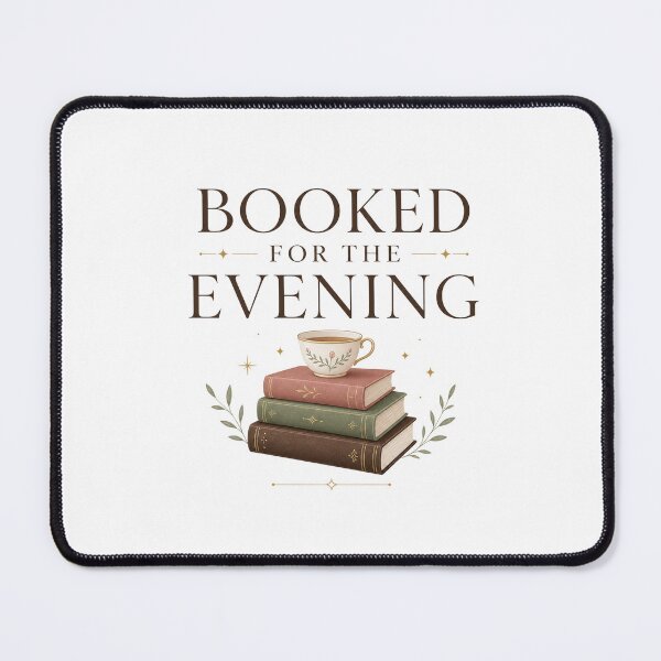 Item preview, Booked For The Evening - Bookish Reading Design designed and sold by GoverArt.