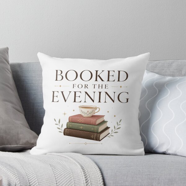 Item preview, Booked For The Evening - Bookish Reading Design designed and sold by GoverArt.