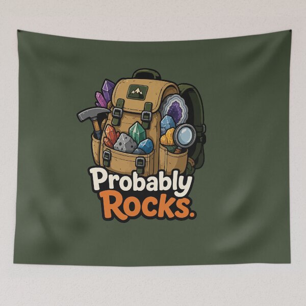 Item preview, Probably Rocks Funny Rockhound Geology Collector designed and sold by SimplePoDesign.