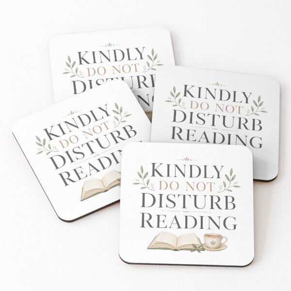 Item preview, Kindly Do Not Disturb Reading - Bookish Reading Design designed and sold by GoverArt.