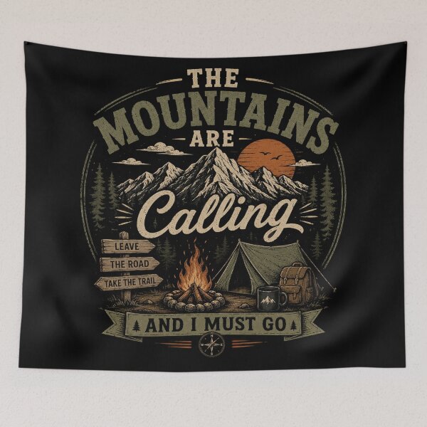 Item preview, The Mountains Are Calling designed and sold by RetroPlus.