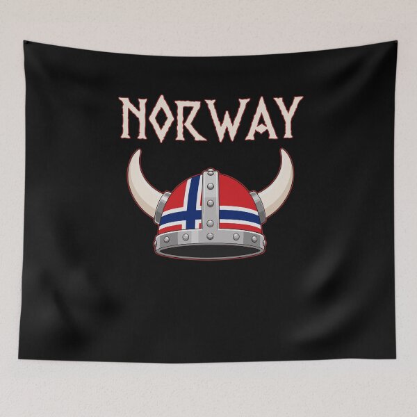 Item preview, Norway Viking Helmet Norwegian Flag Scandinavian Pride  designed and sold by mareix.
