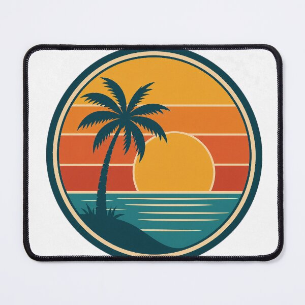 Item preview, Retro Palm Badge designed and sold by Ahmed Nedji.