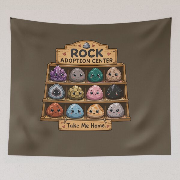 Item preview, Rock Adoption Center Cute Kawaii Geology Lover designed and sold by SimplePoDesign.
