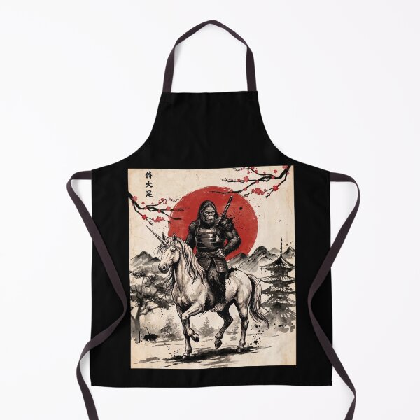 Item preview, Samurai Bigfoot On Unicorn Ukiyo-e Japanese Art Sasquatch designed and sold by HalloweenGift.