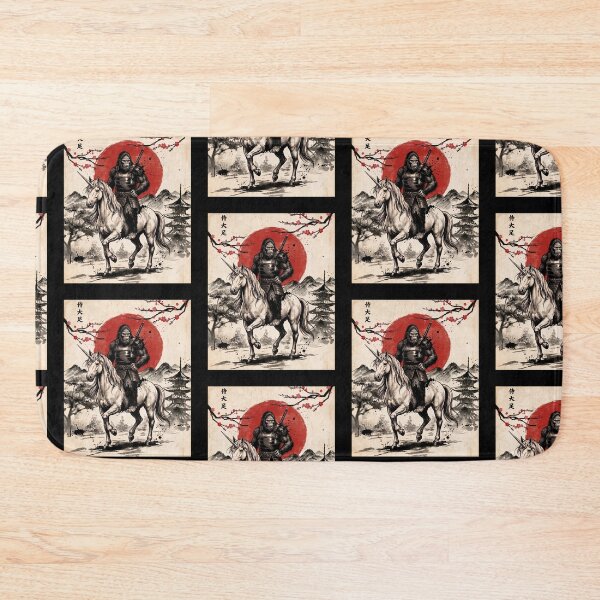 Item preview, Samurai Bigfoot On Unicorn Ukiyo-e Japanese Art Sasquatch  designed and sold by HalloweenGift.