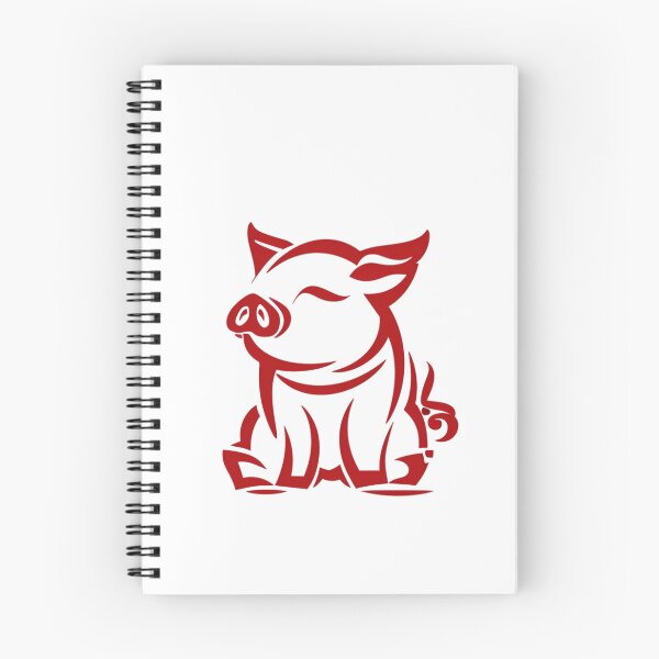 Item preview, Modern Pig Zodiac Logo – Simple Vector Sticker designed and sold by VectorForge.