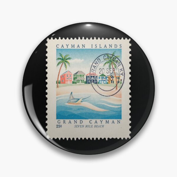 Item preview, Grand Cayman Seven Mile Beach Caribbean Stamp Sticker designed and sold by stickercuffs.