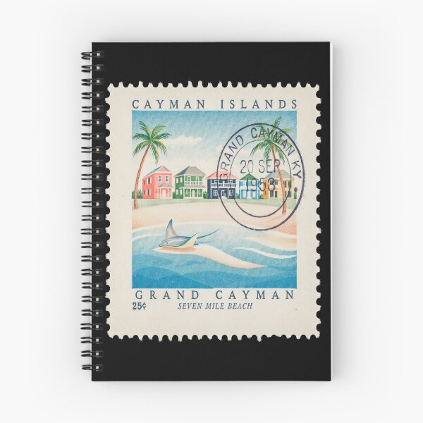 Item preview, Grand Cayman Seven Mile Beach Caribbean Stamp Sticker designed and sold by stickercuffs.