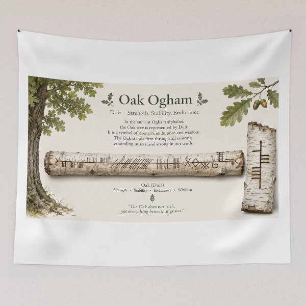 Item preview, Oak Ogham of Strength designed and sold by OakandHollyBand.