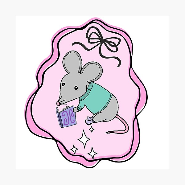 Item preview, Mouse Reading Book designed and sold by GeoGoose.